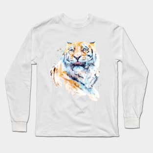 Siberian Tiger Upward Gaze Long Sleeve T-Shirt